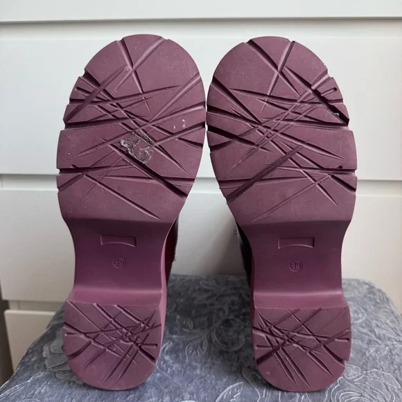 Camper Milah Burgundy Leather Chelsea Boots - Picture 5 of 5